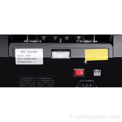 Machine de compteur automatique de notes de mélange de compteur de billets d&#39;EURO